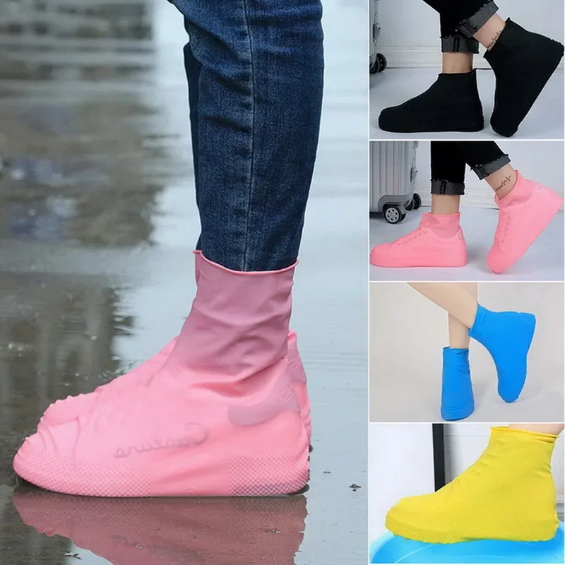 

Waterproof Silicone Shoe Covers Reusable Non-Slip Wear-Resistant Rain Shoe Covers Protector Anti-Slip Boot for Outdoor Rainy Day