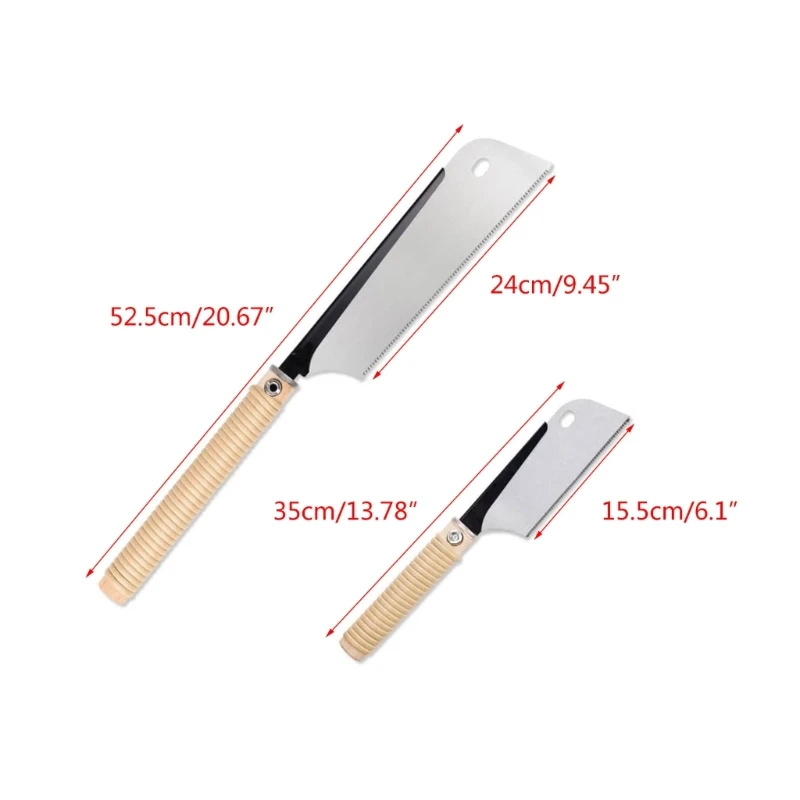 Professional Woodworking Saw Japanese Pull Saw with Fine Teeth Fast and Accurate Cutting Tool for Construction Workers KXRE 3