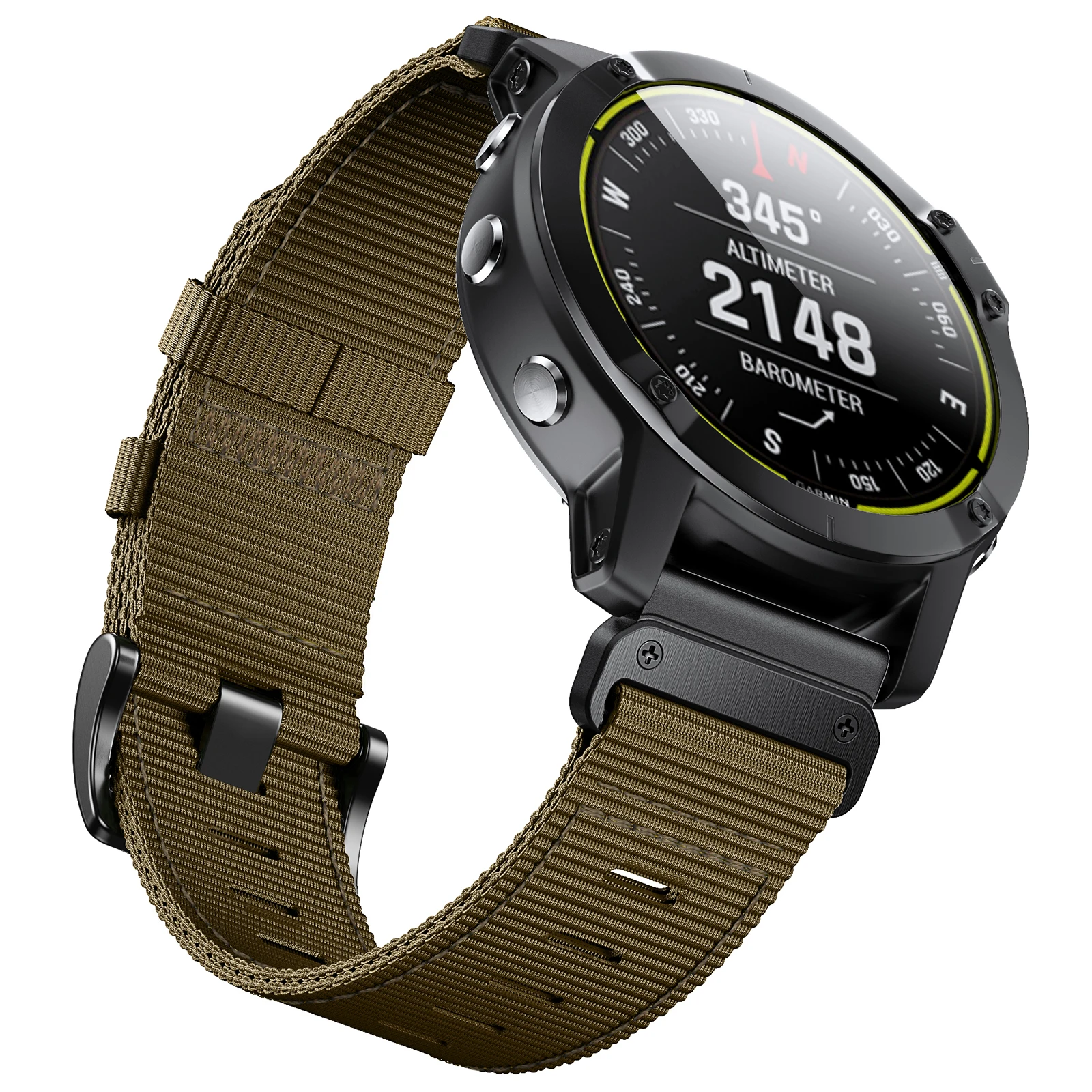 HQzon Elastic Nylon Band Compatible With Garmin Instinct 2X Watch,26mm Soft Replacement Strap For Garmin Fenix 8 51mm/7X/6X Pro/5X/Instinct 3 50mm/epix Pro 51mm/Enduro 3/2/1/Quatix 7 Men Women