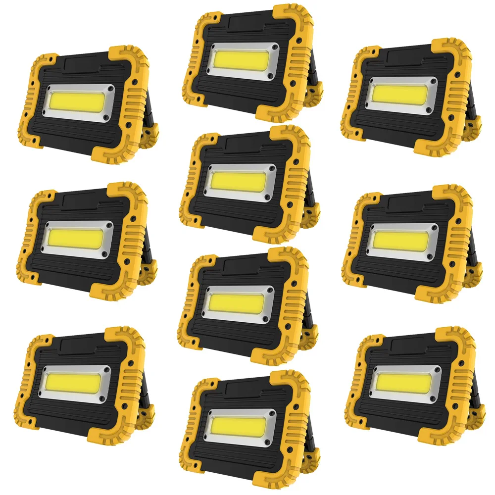 Portable Led Spotlight Super Bright Led Work Light USB Rechargeable for Outdoor Camping Lamp Flashlight by 18650 1-10PCS