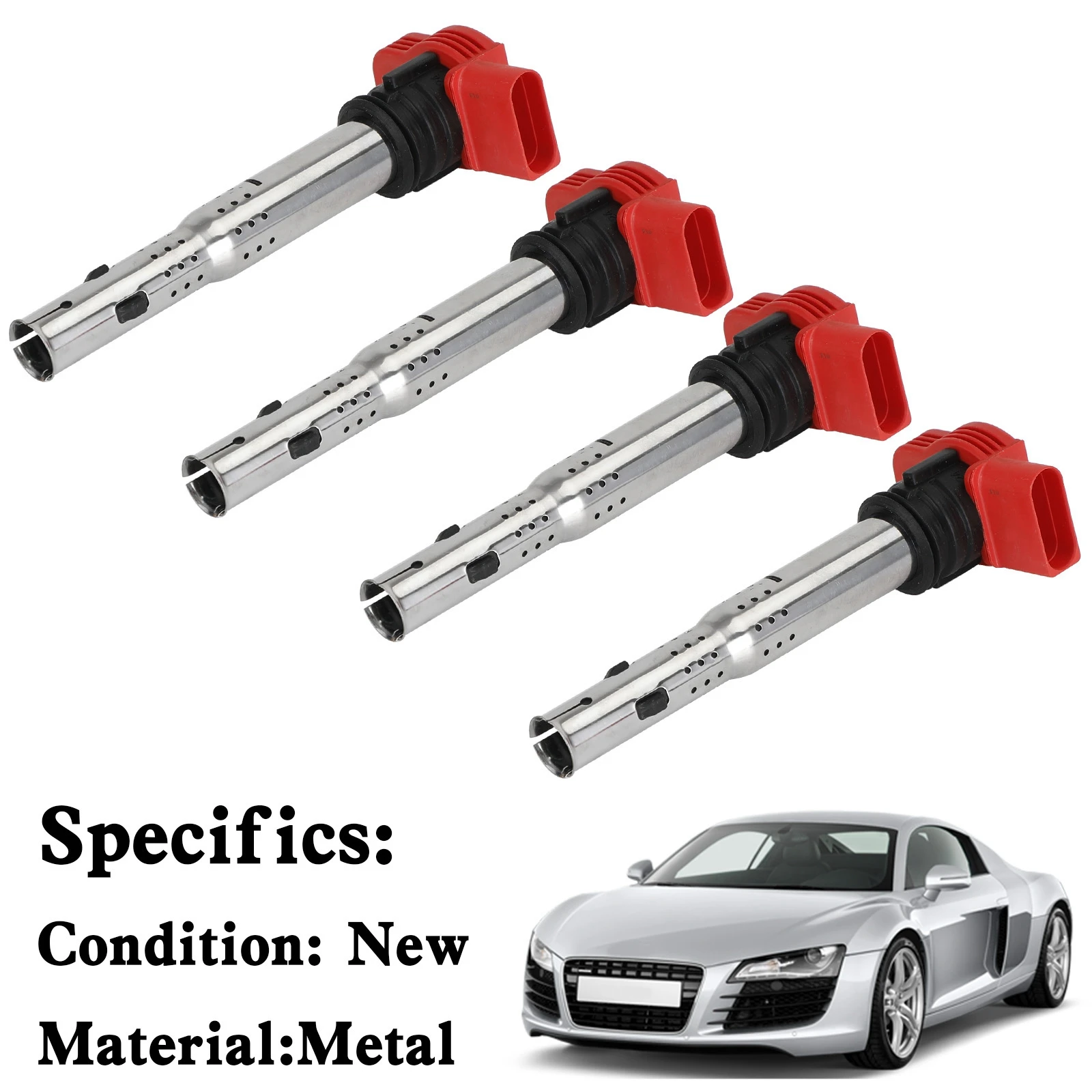 

Набор из 4 красных катушек 06E905115E для Audi R8 2,0 TFSI/2.0TSI A3/GOLF 5/LEON