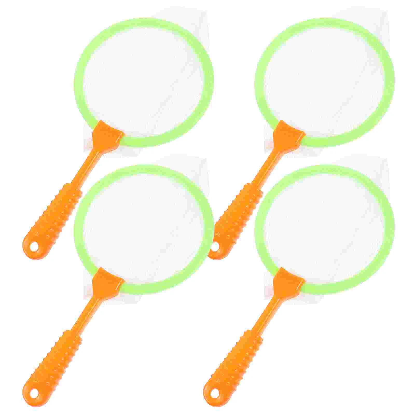 

4pcs Children's Plastic Large Fishing Nets Kids Catcher Nets Collecting Net Bath Toy Adventure Tool Child Park Fishing