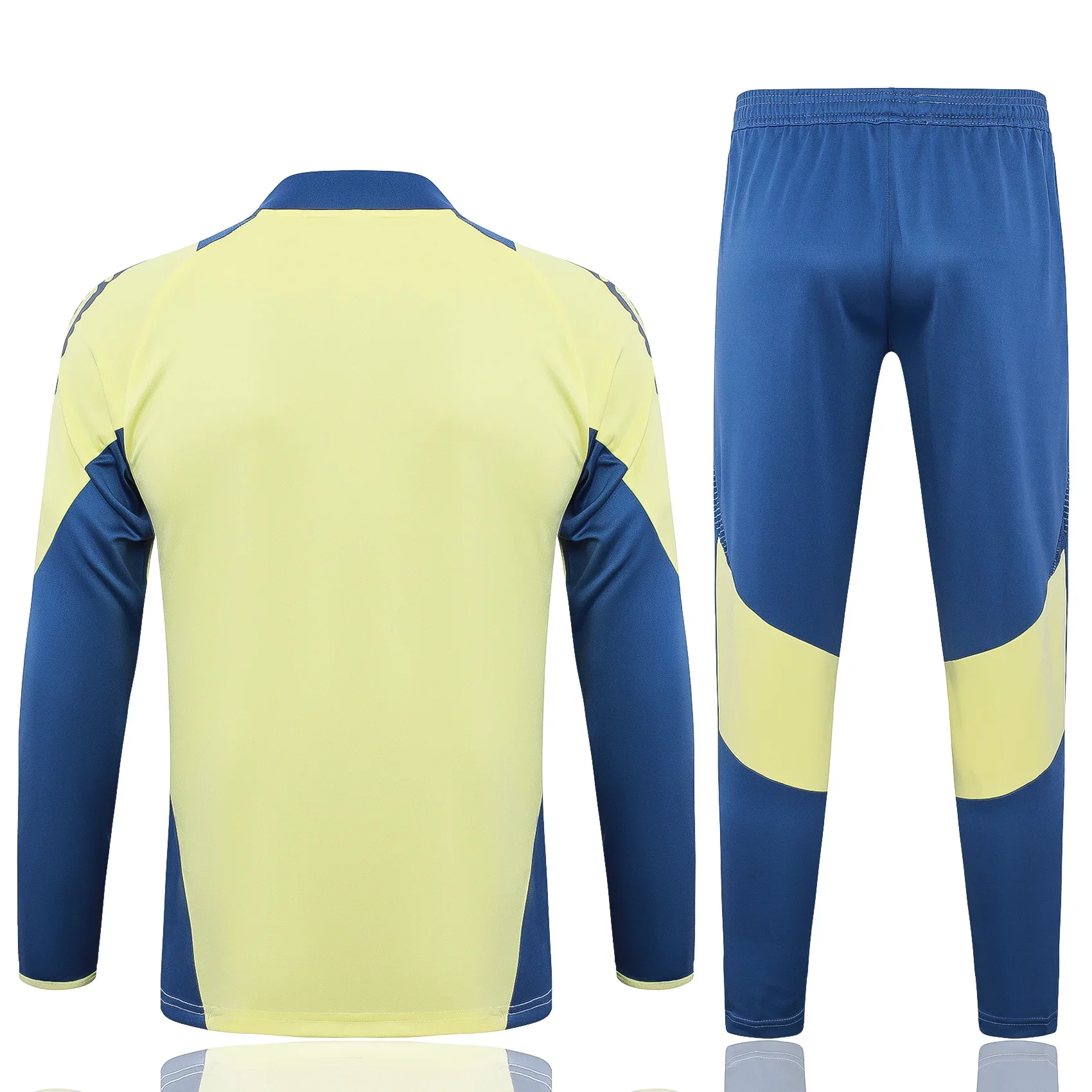 Adidas Soccer Jerseys Men Fashionable Quick-dry Long-sleevedHigh-Quality Zippered Sportswear Training Suit Blue