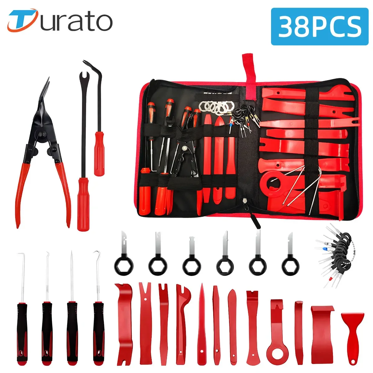 Hand Tool Set Pry Disassembly Tool Interior Door Clip Panel Trim Dashboard Removal Kit Auto Car Opening Repair Set car trim removal tool