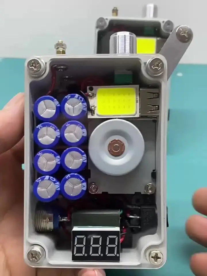 Handkurbel Notstromgenerator Mit USB Ladegerät - Tragbar Für Camping & Notfälle