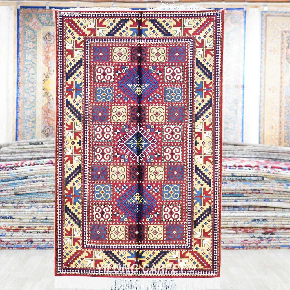 핸드 우븐 실크 부족 카펫, 91x152cm, 홈 인테리어, 오리엔탈 럭셔리 러그, BL146