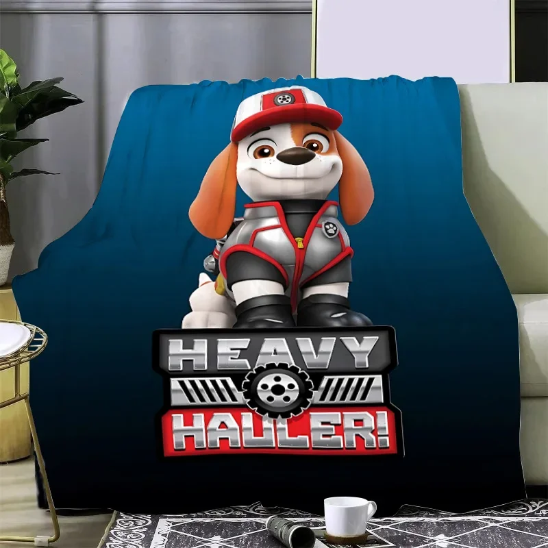 Cute Cartoon Patrol Dog Printed Blanket Picnic Blankets Warm Blanket Soft and Comfortable Blanket Home Travel Birthday Gift 2