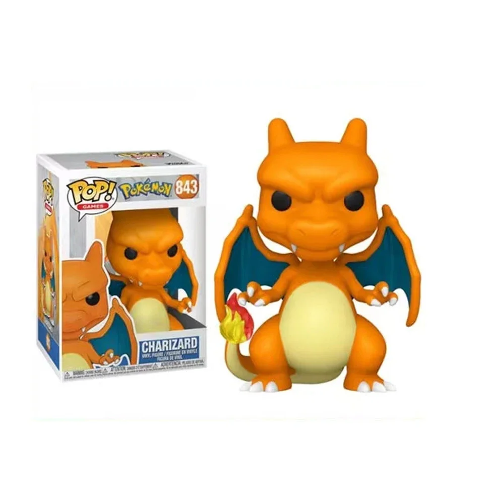 FUNKO Pokemon Anime Figure Toys Pikachu Charizard Mewtwo Decoration Ornaments Action Figure for Children Birthday Toy Gifts