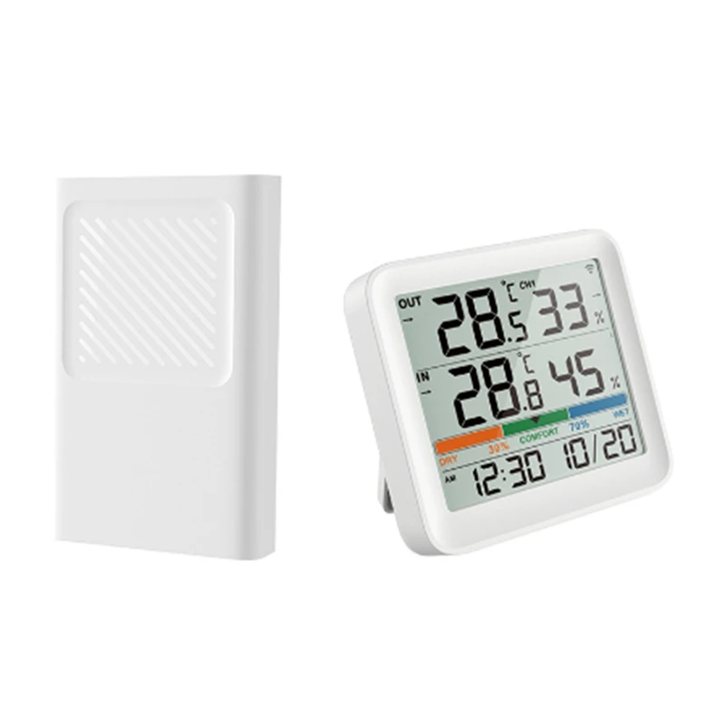 

Weather Station Temperature Humidity Meter LCD Digital Thermometer Hygrometer Outdoor Temperature And Humidity