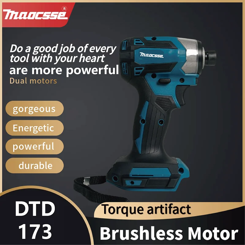 Maocsse DTD173 18V furadeira sem fio profissional electric screwdriver 충전드릴 임팩드릴 Suitable for Makita 18V battery power tools