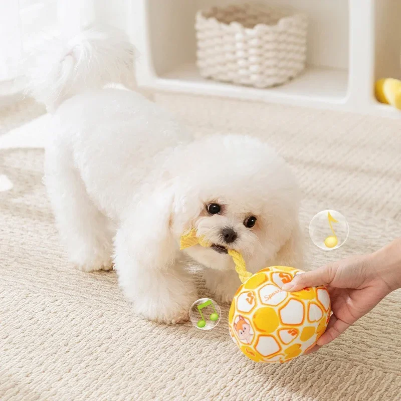 1 PCS Bite-Resistance Dog Toy Interactive Pet Teeth Cleaning Toys Squeaky Dog Ball Toy Puppy Chewing Toys Pet Supplies