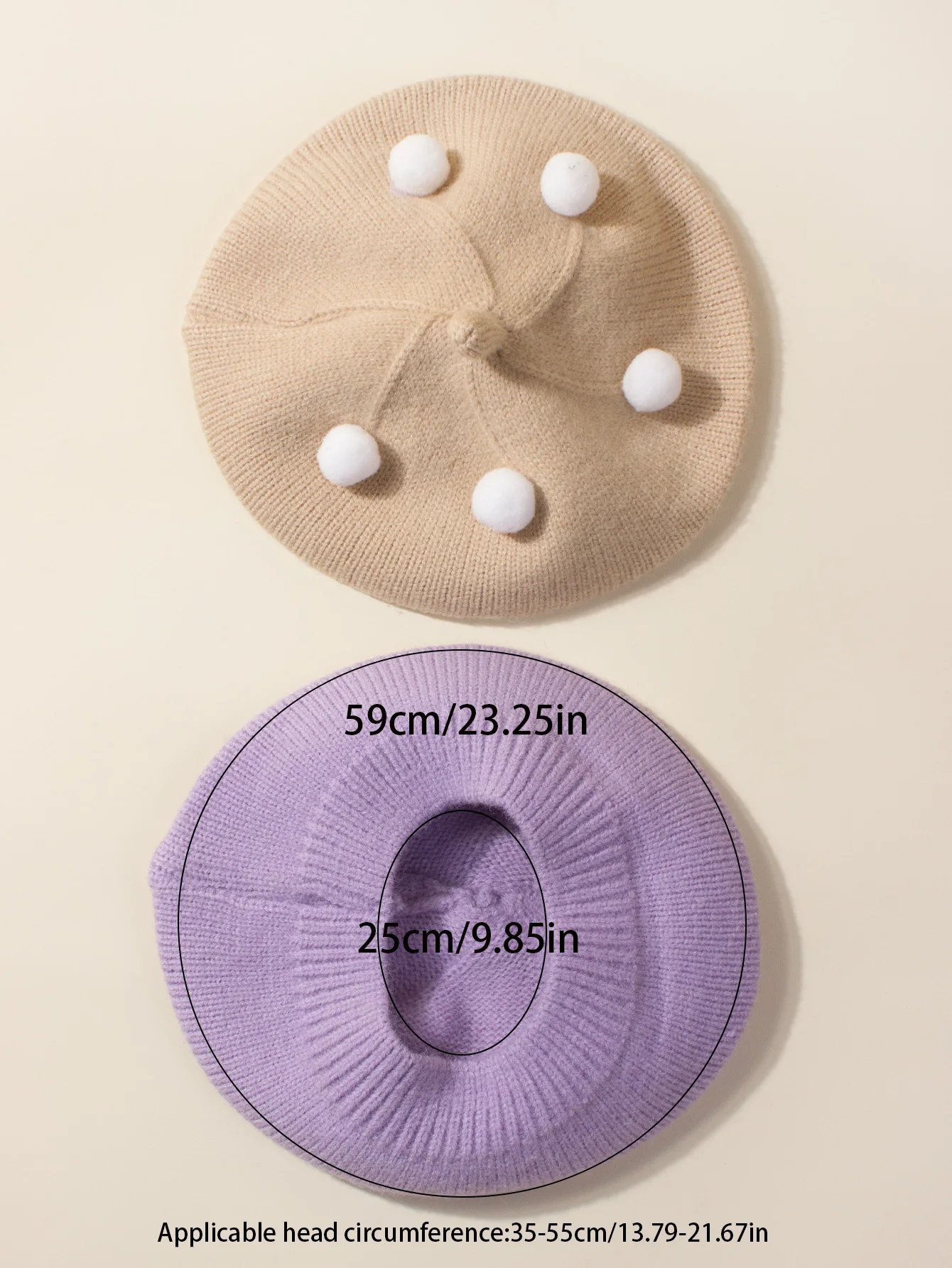 1pc Baby Beret Hat for Newborn 1-3 Years Old