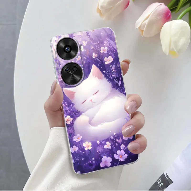 Luxury Floral Clear Silicone Protective Phone Case