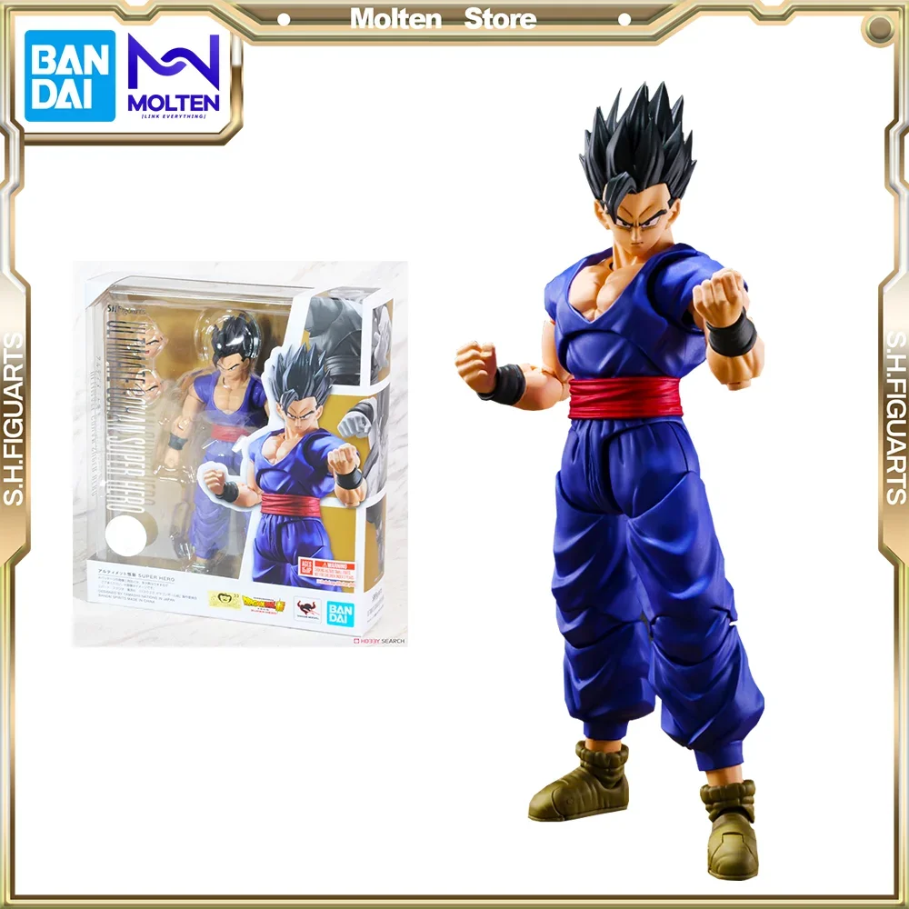 Bandai Original S.H. Figuards Dragon Ball Super Super Hero Ultimate Gohan Form Action Figure Model Kit Completato