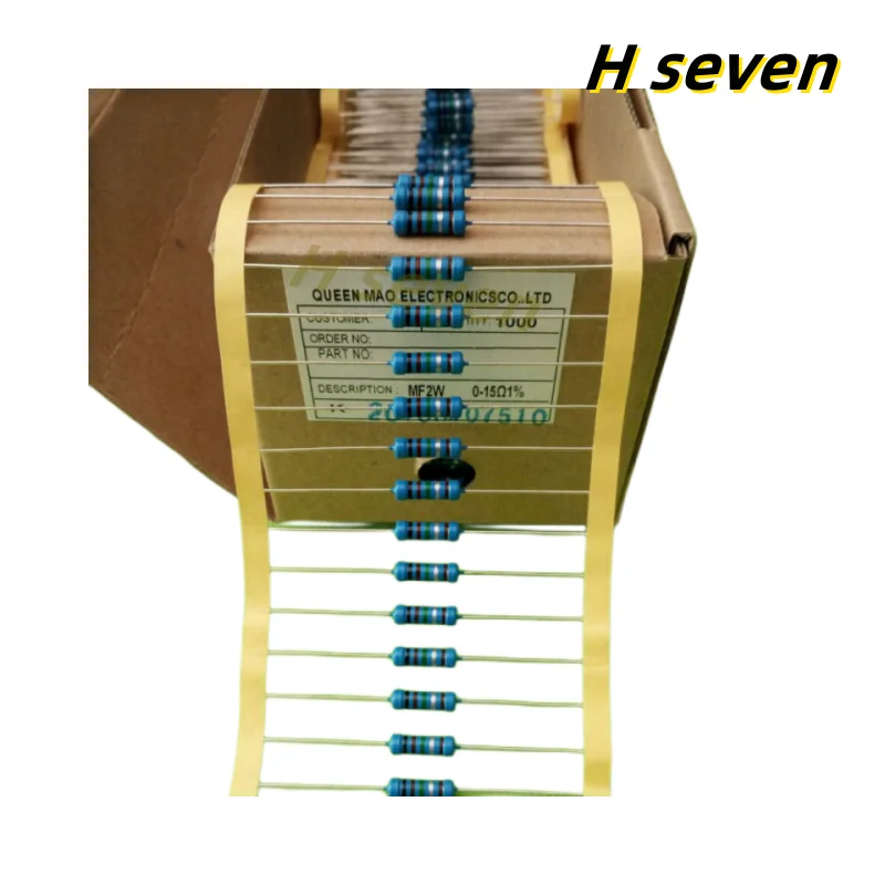 Metal Film Resistors 50pcs 1/8W 0R-4.7M 1% Metal Film Resistor 0.125W 1 2.2 10 47 100 120 150 220 270 330 470 1K 2.2K 4.7K 10K 100K 470K 1M ohm