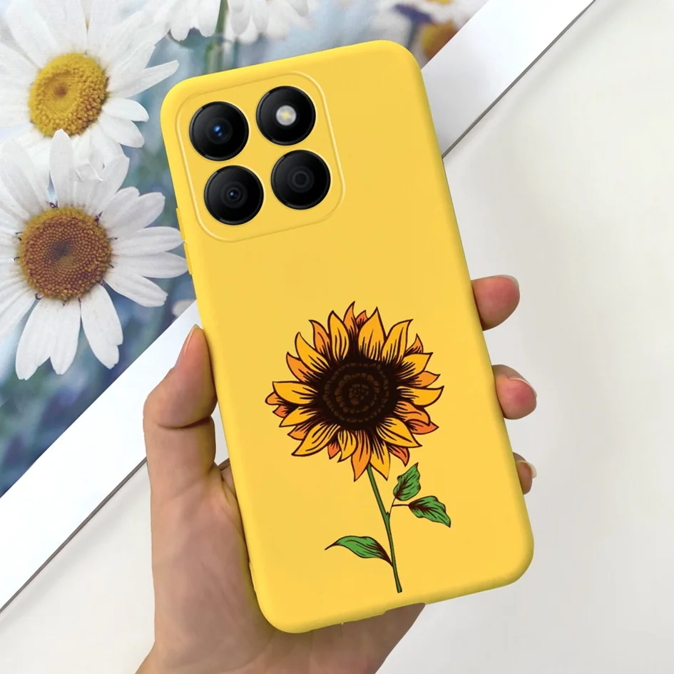 Lovely Heart and Floral Painted Soft Bumper Case