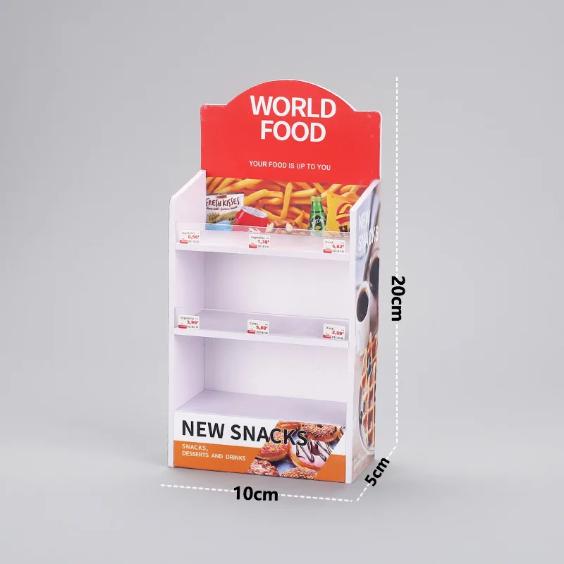 30Pcs Miniature Cute Drink Food Supermarket Store Shelf Dollhouse Accessories Pretend Play Furniture Cabinet Shelf Kitchen Gift 6