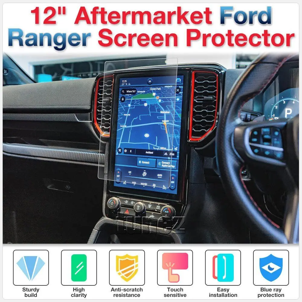 Pellicola Salvaschermo Da 12 "Per Ford Ranger Next Gen 2023 Everest Wildtrak Raptor Plati