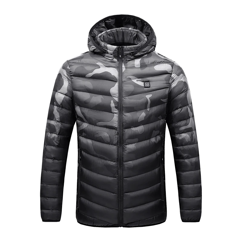 Men Waterproof Heated Jacket USB Winter Outdoor Electric Heating Jacket Warm Sprot Thermal Coat Clothing Heatable Cotton Jackets men's jacket Jackets