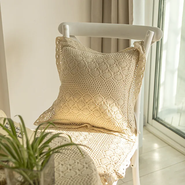 Vintage Vidéki Minimalista Terítő Üreges Szövés Északi Téglalap Alakú Szövet Könnyű Luxus Csipke Asztal - Image 4