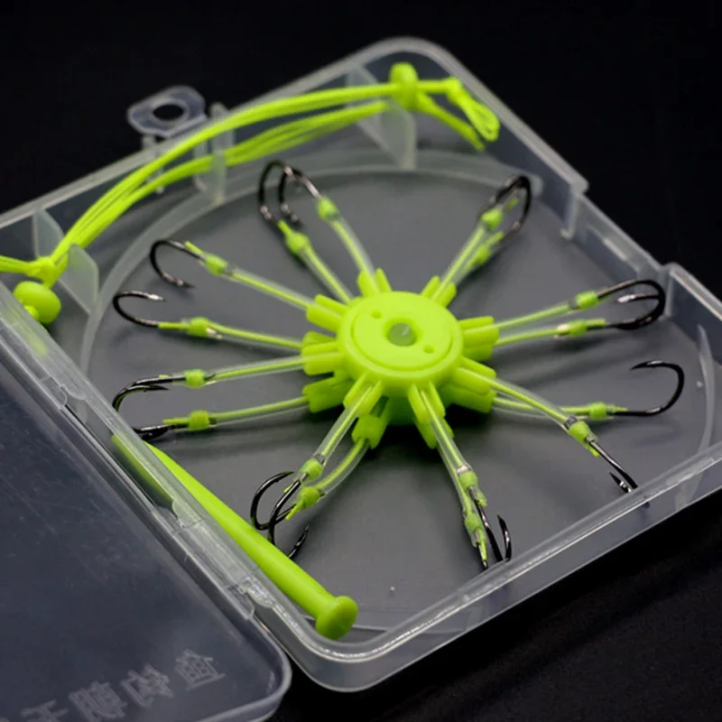 2pcs Boxed Crazy Battle Silver Carp Undeformed Flip Plate Hook Silver Carp and Big Carp Fishing Set Octopus Hook Fishing Gear