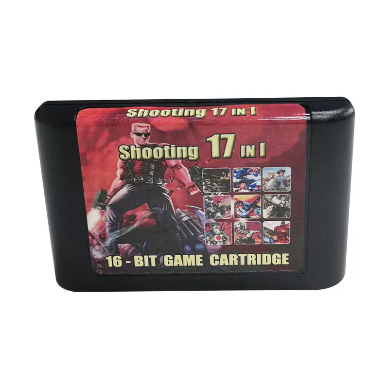 

Игровая карта 17 в 1 MD для Mega Drive для Sega Genesis и для оригинальной консоли