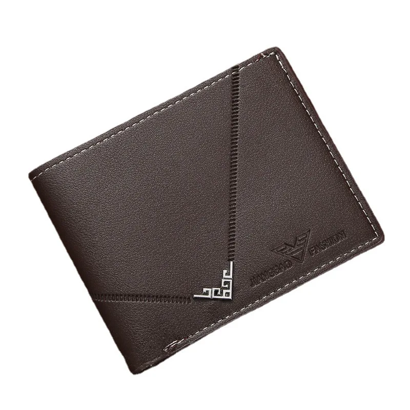 Men's Stylish Leather Wallet - Youthful, Multi-Card Space, Lychee Grain Design