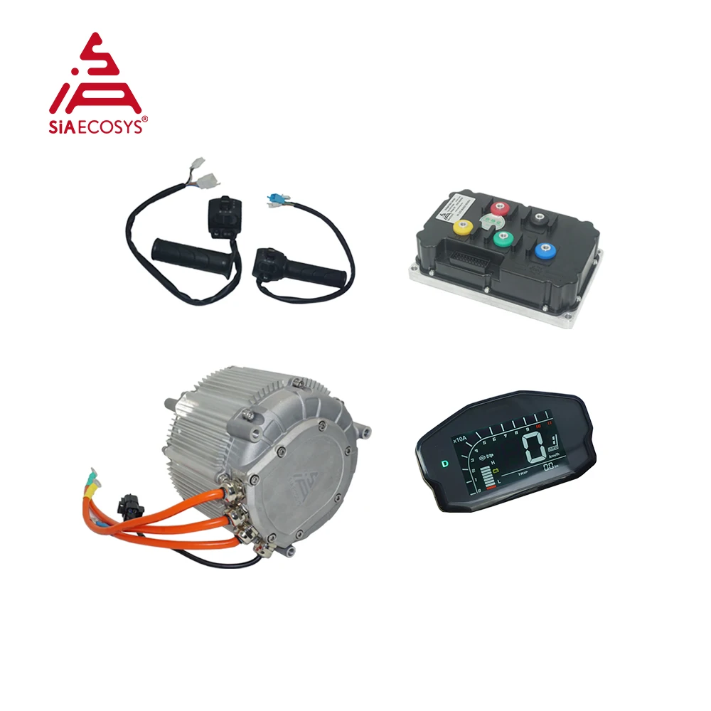 SiAECOSYS Powerful Motor Kit SIA155-64 29kW Peak PMSM Hairpin Motor with ND96850B Encoder Controller for High Power E-Motorcycle