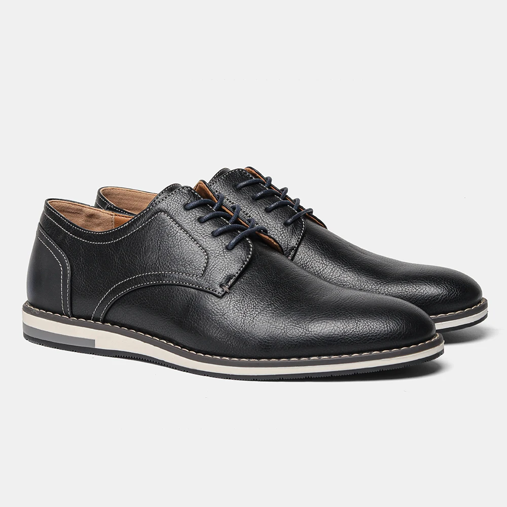 7-13 men casual shoes  fashion comfortable 2024 brand leather loafer men 4