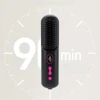 2 in 1 Negative Ion Wireless Hair Straight Comb 10000MAH USB Rechargeable Cordless Portable Hair Straightener Brush 4