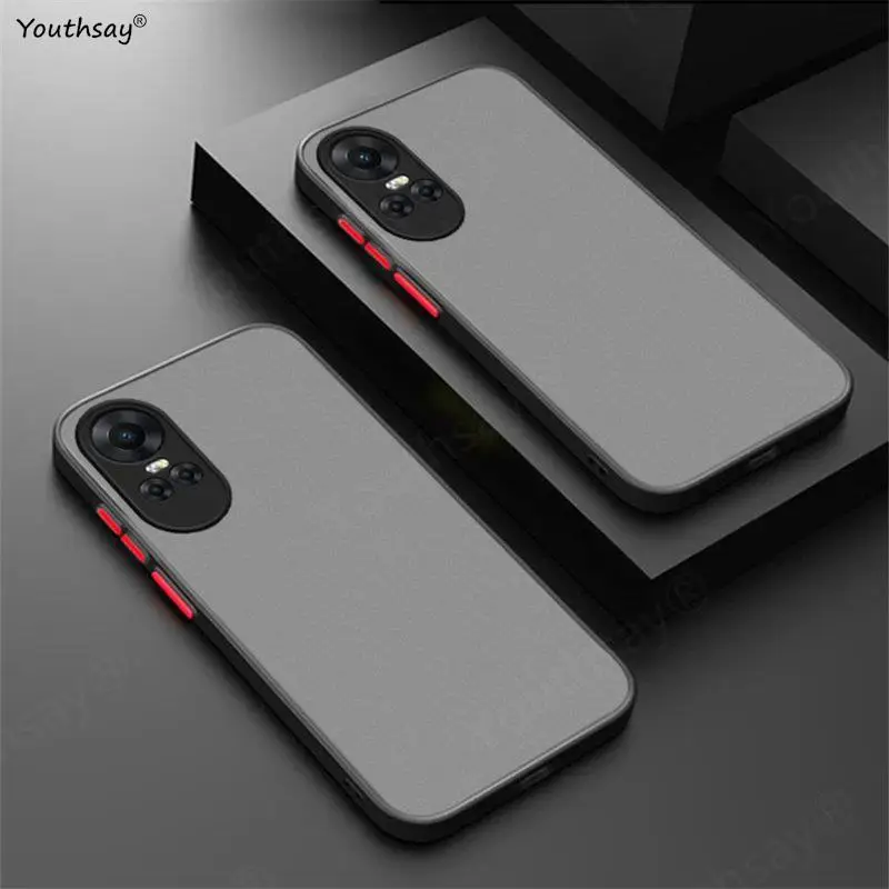 

For OPPO Reno 10 Case Cover For OPPO Reno 10 Pro Funda Matte Translucent Shockproof Hard Protective Phone Bumper OPPO Reno 10