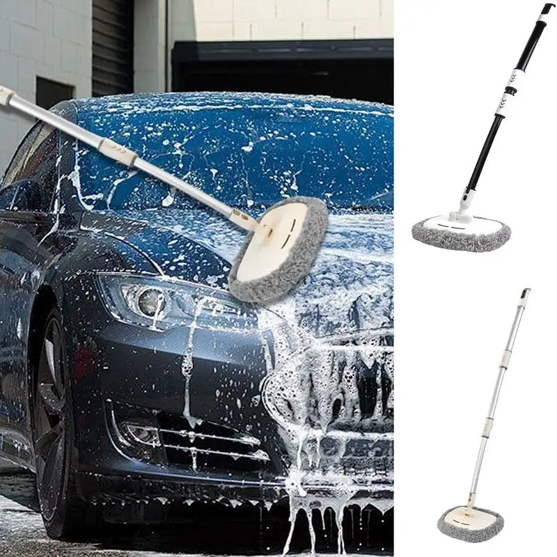 

535g Car Wash Mop Super Absorbent Retractable Cars Cleaning Brushes Adjustable Window Wheel Dust Wash Tool Auto Accessories