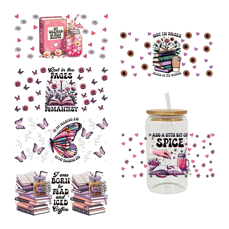 3D UV DTF Transfers Stickers 16oz Cup Wraps Back To School Season Printed For DIY Glass Ceramic Metal Leather Etc. D20582