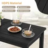 Coffee Table Rectangle,Patio Coffee Tables for Outside,with Slatted Tabletop for Deck, Garden, Balcony, Indoor or Outdoor Use 5