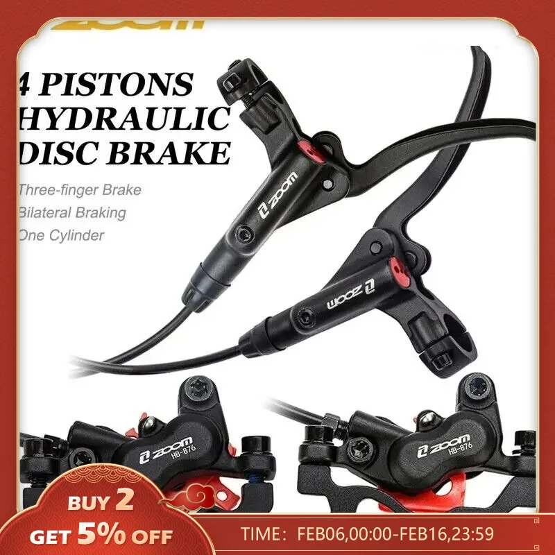 Étriers De Frein Hydraulique Pour Vélo – Câble De Tirage Bidirectionnel – Piston à Huile – Avant/arrière – Universel