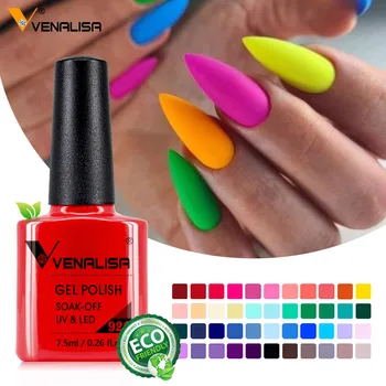 VENALISA Nail Gel Polish Semi Permanent Gellack Tempered Diamond Top Coat Long Lasting Gel Varnish Pigmented Paint 7.5ml UV Gel 1