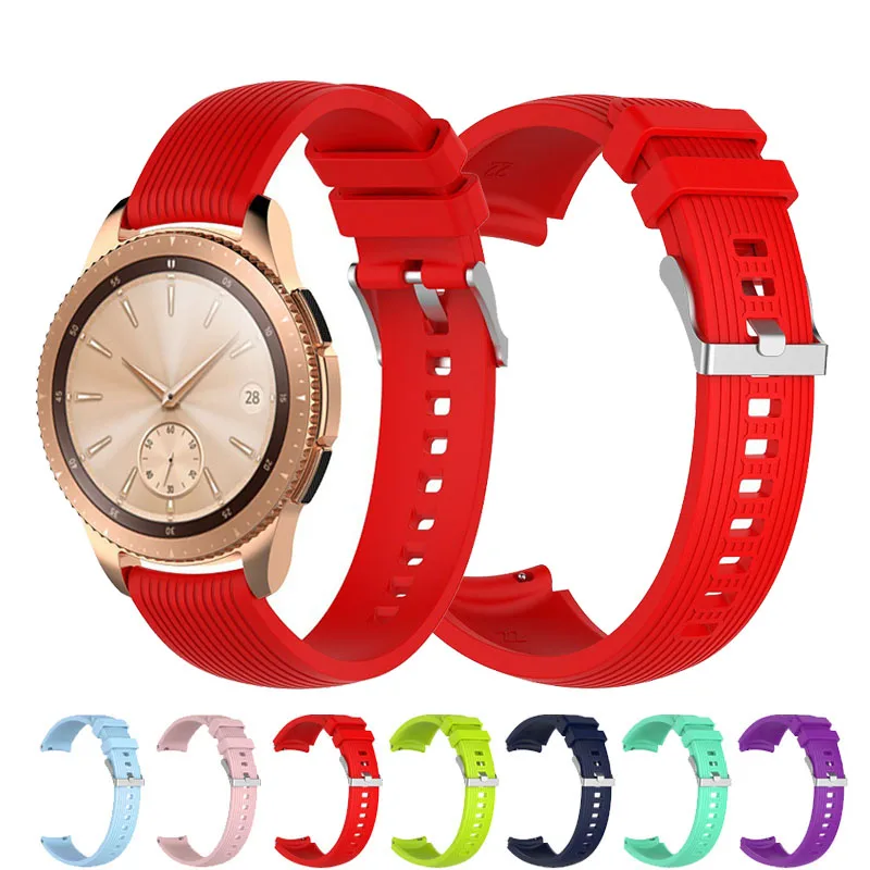 Cinturino In Silicone Sportivo 20Mm Per Samsung Galaxy Watch Sm-R810 42Mm Gear 2 Cinturino Sportivo Per Huami Amazfit Bip Gts Gtr Smart Watch