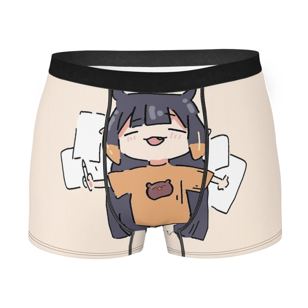 

Hololive Girl Ninomae inзабавные брифы, дышащие трусики, мужское нижнее белье, сексуальные шорты, боксеры, трусы