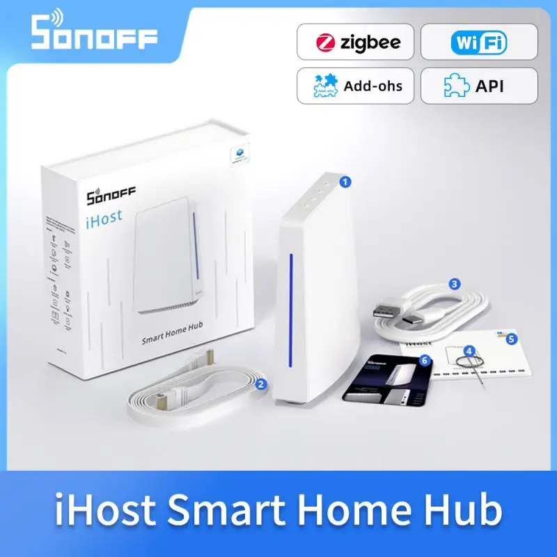 SONOFF IHost Smart Home Hub Wi-Fi Wireless Gateway Zigbee Matter Protocol Smart Scene Home Security Sensor Smart Home System