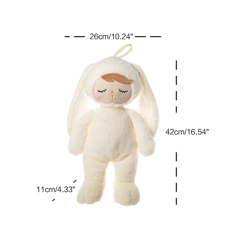 

42cm Sleeping Doll Plush Figure Toys Vivid Stuffed Panda/Pig/Monkey/Bunny for Kids Girlfriend Toddler Birthday Present P31B