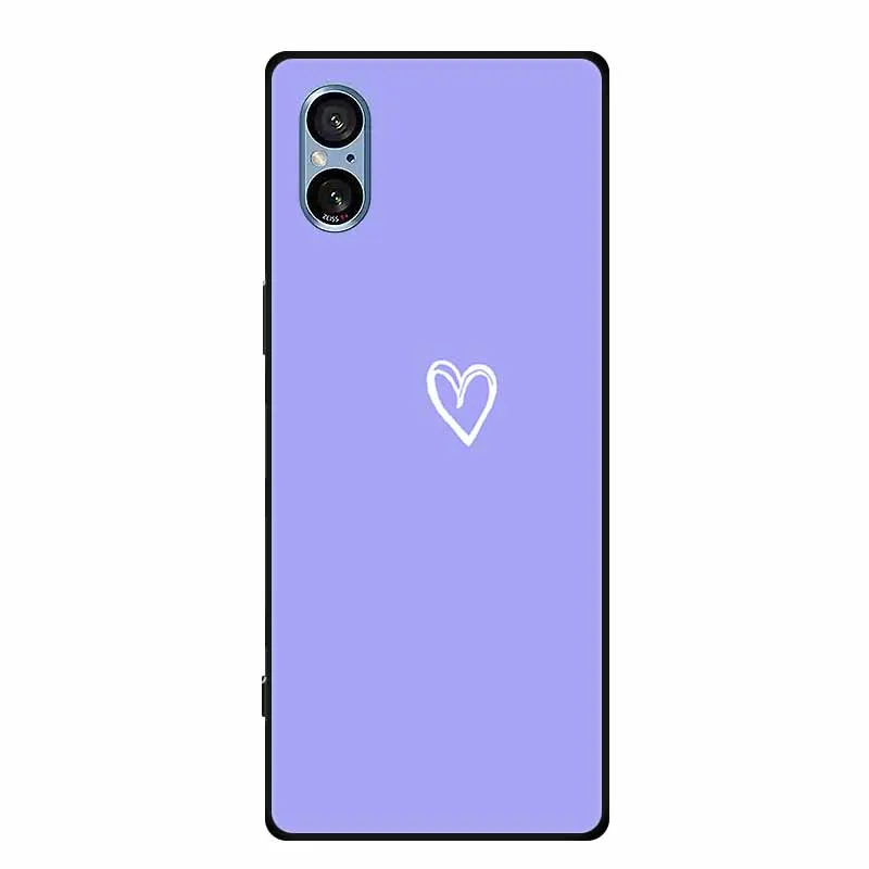 Stylish Black Silicone Soft Phone Case with Fashion Pictures