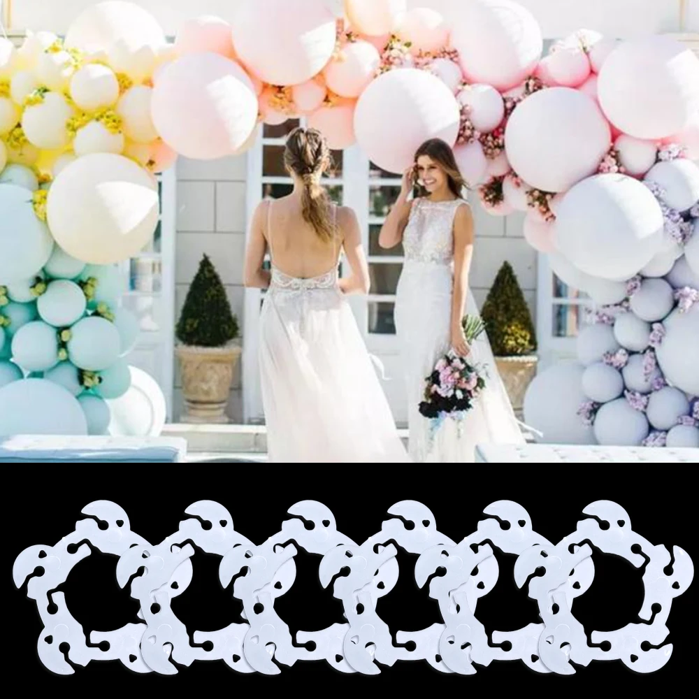 50pcs Balloon Arch Clip Wedding Balloons Balloon Arch Folder Accessories Rings Buckle Plastic Flower Buckle balloon connector clips balloon arch set balloon arch kit