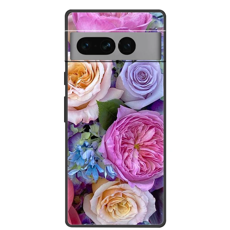 Butterfly Design Soft Black Silicone Bumper Phone Case