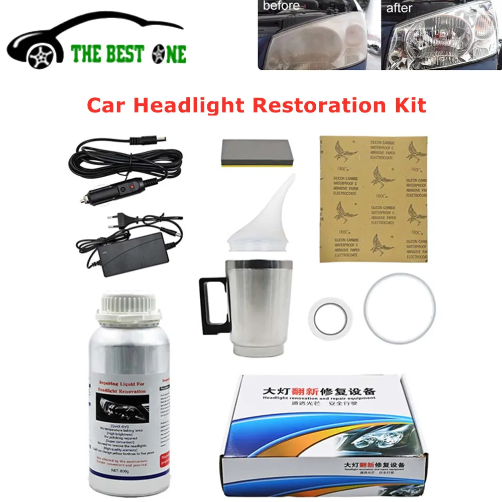 CarHeadlightRepairToolHeadlampPolishKitRefurbishmentLiquid100