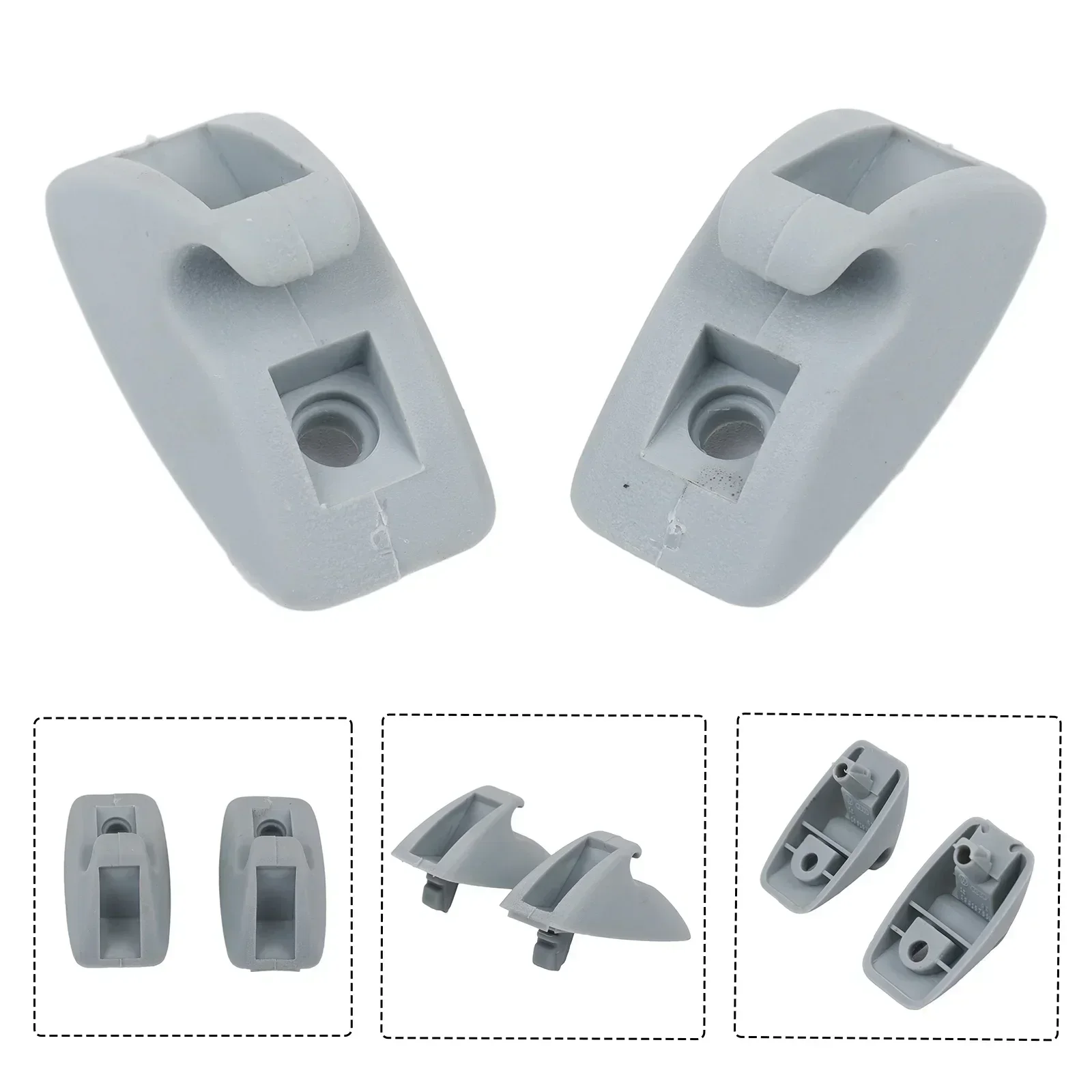 Accessories Sun Visor Clip 191857559 Sun Visor Support Clip For MK1 1979-1984 For Rabbit 1979-1984 Gray Plastic Retainer Hanger