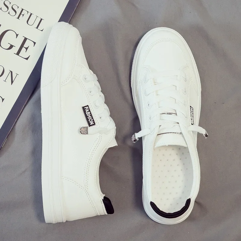 White Sneakers Women Summer Mesh Breathable Vulcanize Shoes Outdoor Walking Flats Female Spring Casual Shoes Chaussure Femme