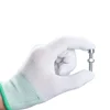 Anti Static ESD Safe Universal White Gardening Gloves Electronic Working Antiskid for Jewelry Finger Protective 2