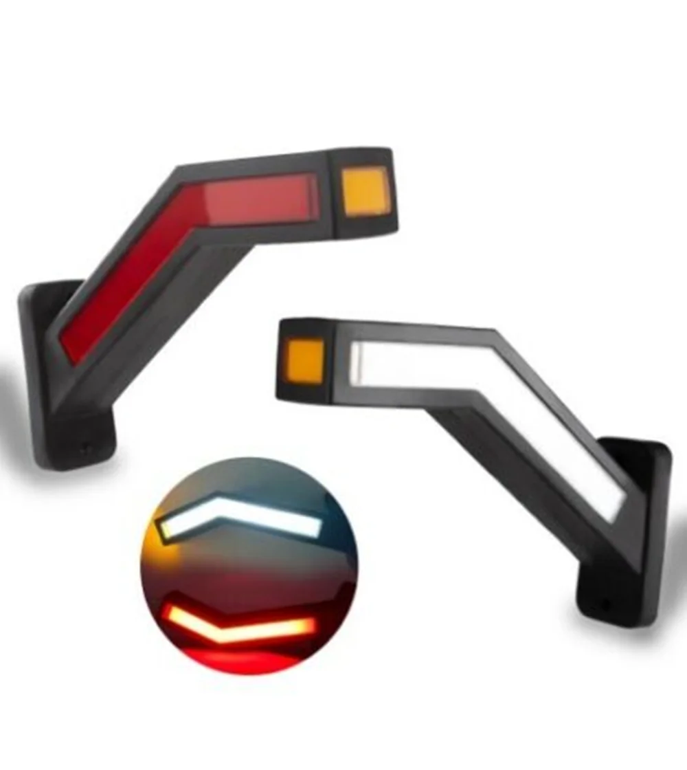 

Led Side Marker Lights Running Neon Red Amber White Trailer Truck 12V 24V