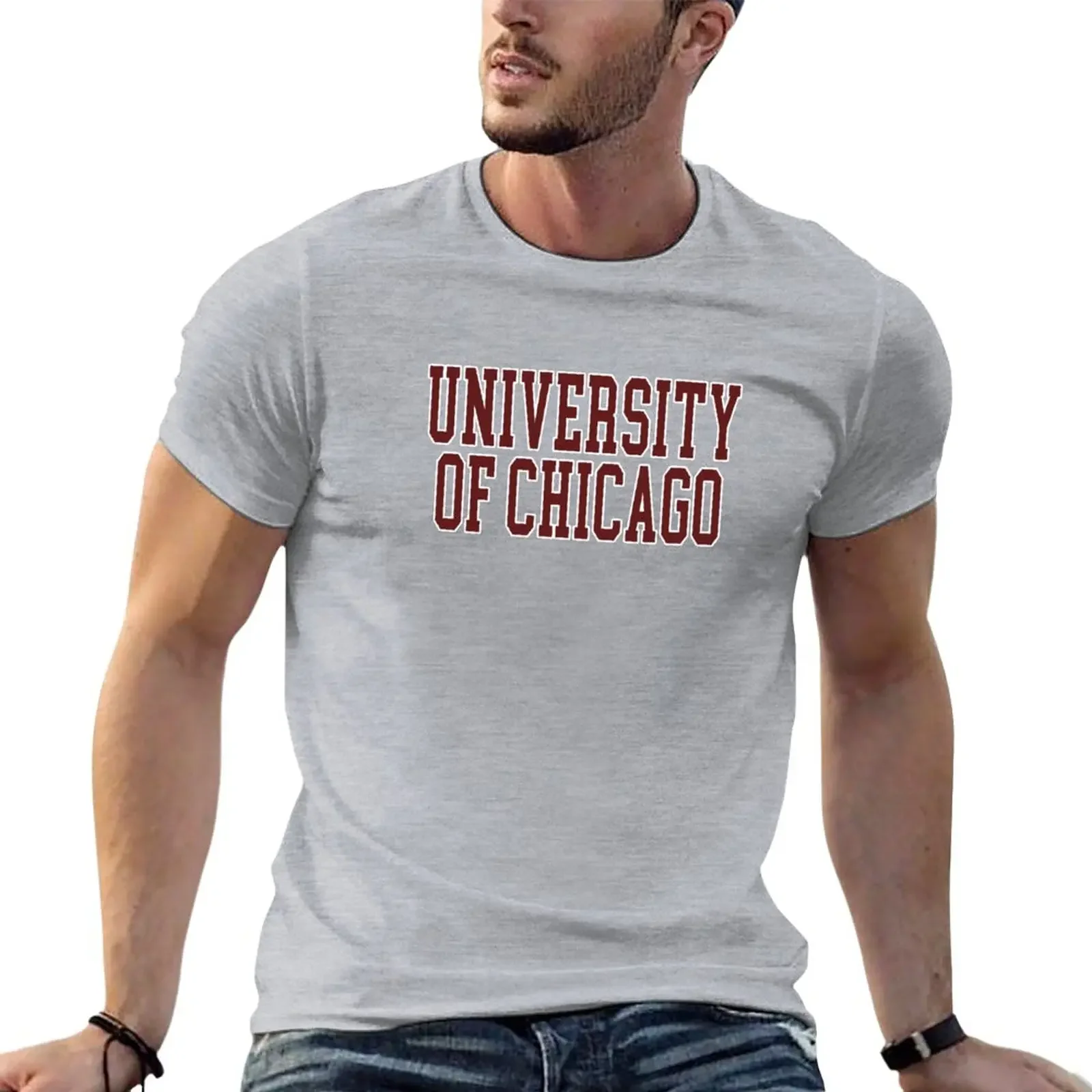 

University of Chicago T-Shirt cute tops quick-drying mens clothing