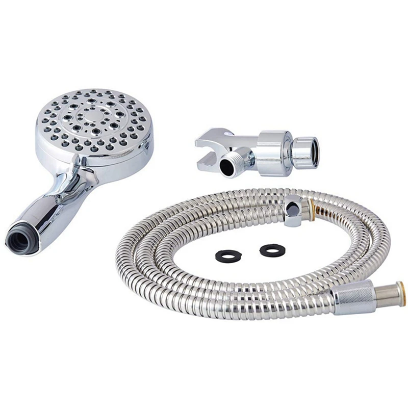 

Brushed Nickel Shower Head With Handheld Showerhead With High Pressure Spray Handheld Shower Head